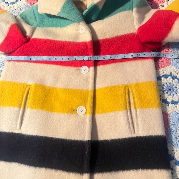 Vintage Iconic Wool Blanket Coat Hudson’s Bay - Picture 12 of 16
